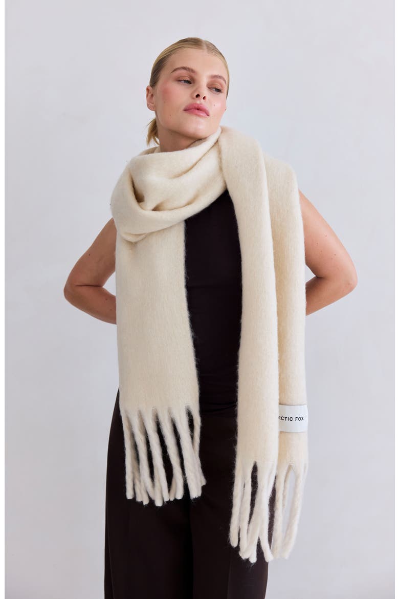 The Reykjavik Scarf, Alternate, color, PEBBLE BEIGE