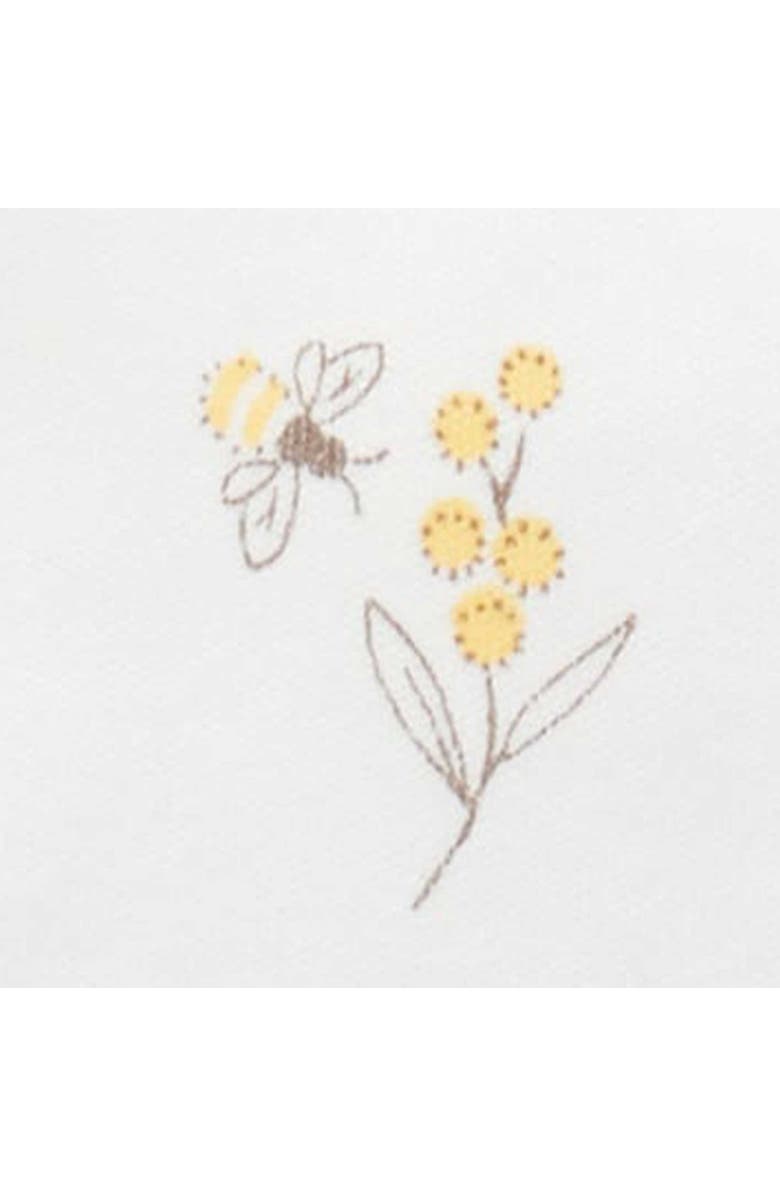 Purebaby 2 Pack Short Zip Romper, Alternate, color, Vanilla Wattle Bee Pack