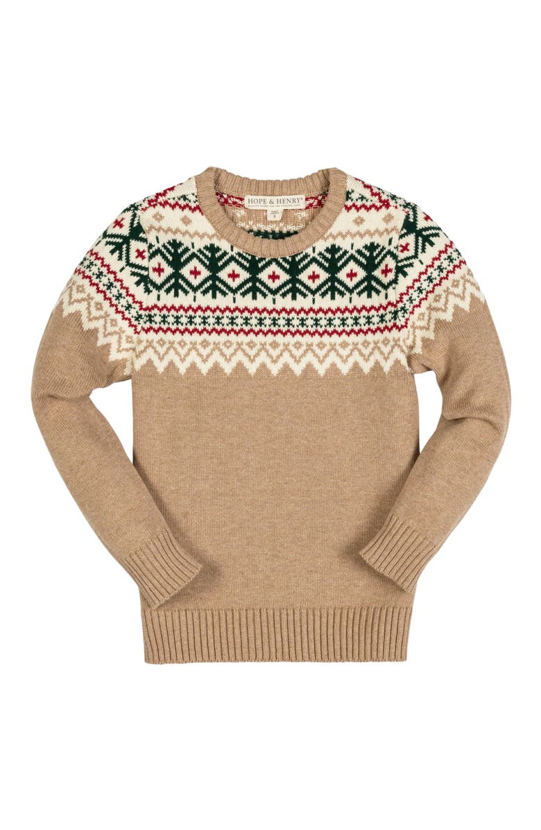 Hope & Henry Boys' Organic Fair Isle Sweater, Kids, Main, color,