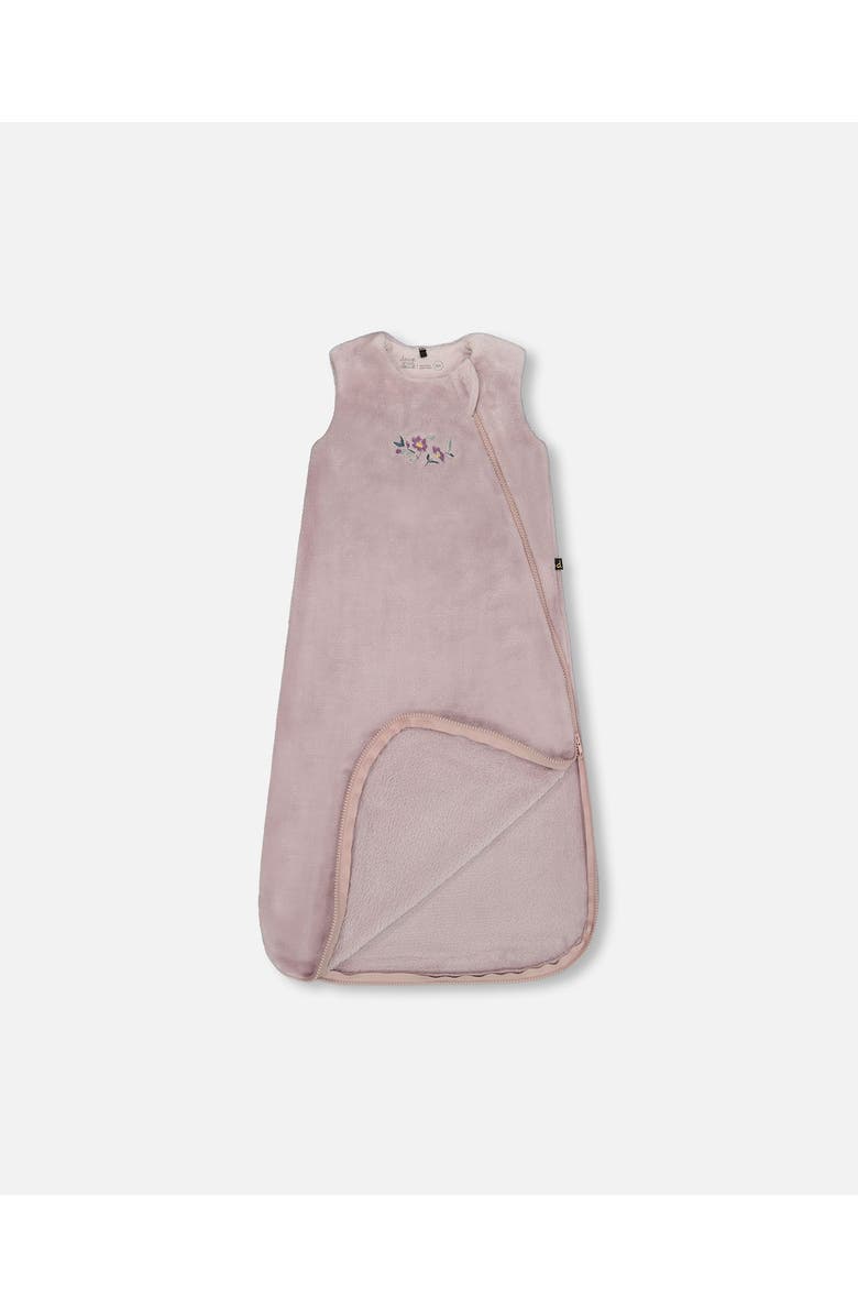 Deux par Deux Baby Girl Plush Sleep Sack, Alternate, color, Neutral Purple