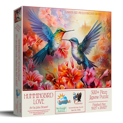 Hummingbird Love 500 piece Jigsaw Puzzle for Adults Large Pieces