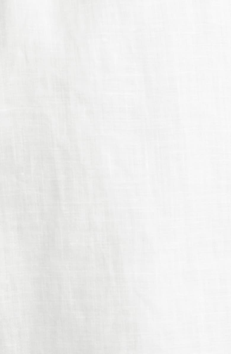 Zimmermann Rhiannon Cuffed Linen Playsuit, Alternate, color, Ivory