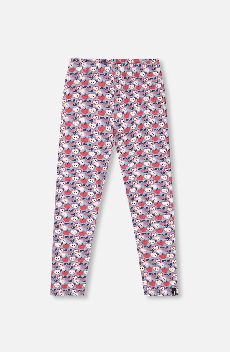 Deux par Deux Organic Cotton Leggings Apple, Main, color, 