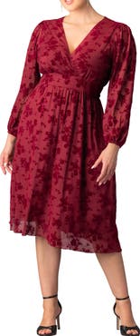 Kiyonna Melanie Floral Mesh Cocktail Dress