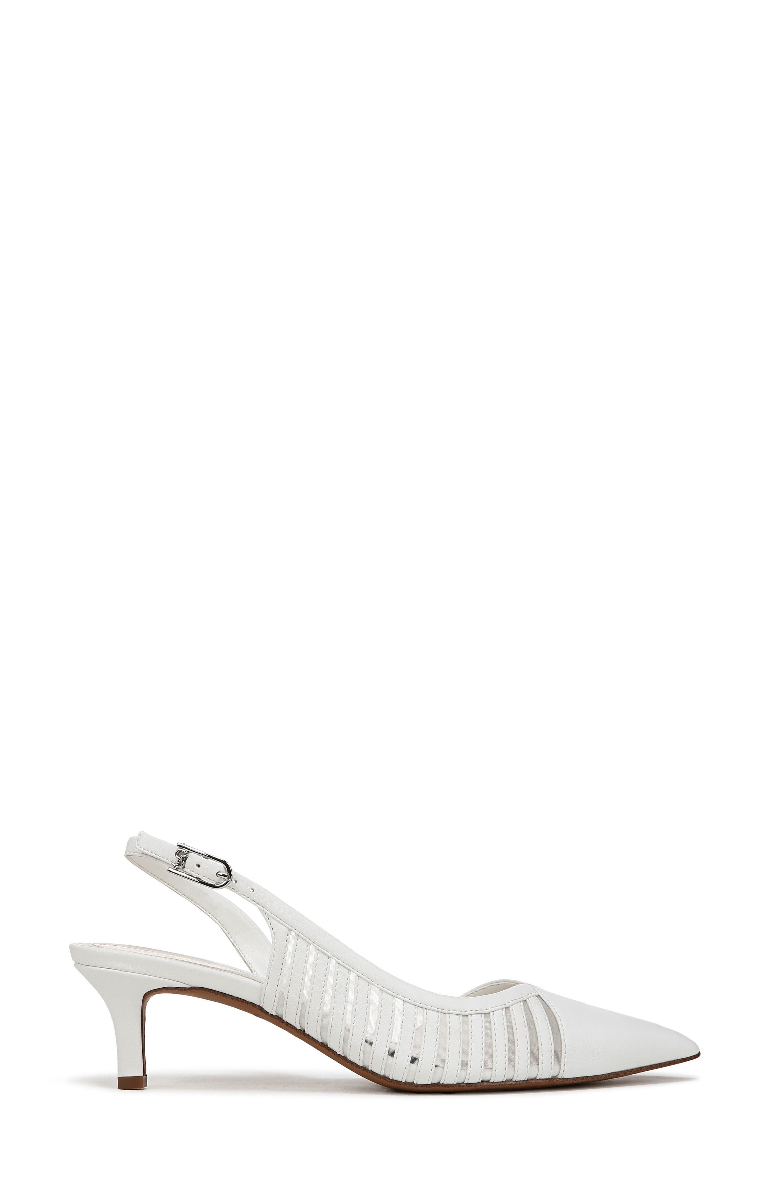 Franco Sarto Karina Slingback Pump, Alternate, color, Bright White
