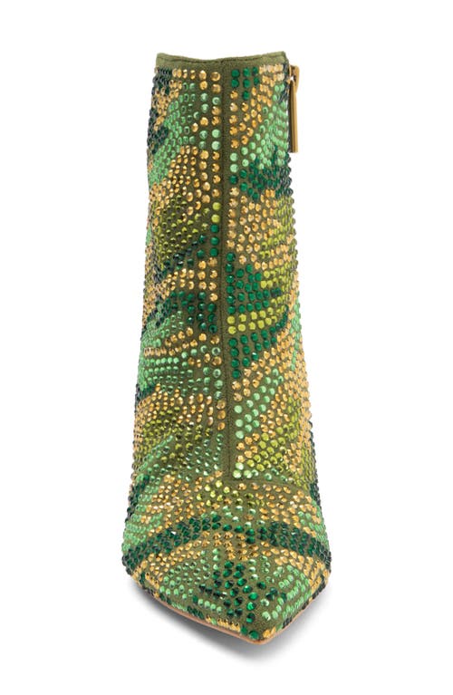 Kurt Geiger London Belgravia Crystal Embellished Bootie In Green