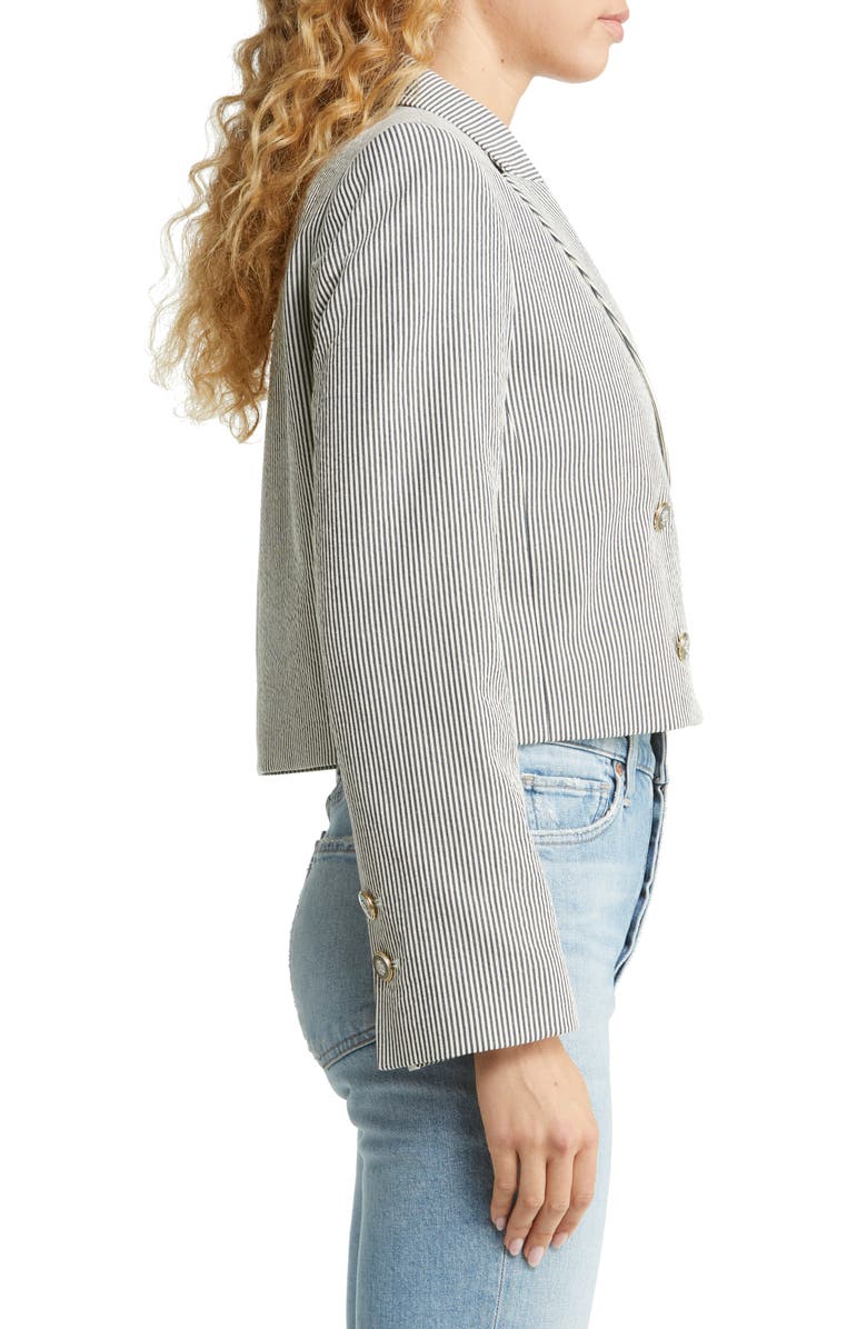 TWP Perfect Waiter Double Breasted Crop Blazer, Alternate, color, 