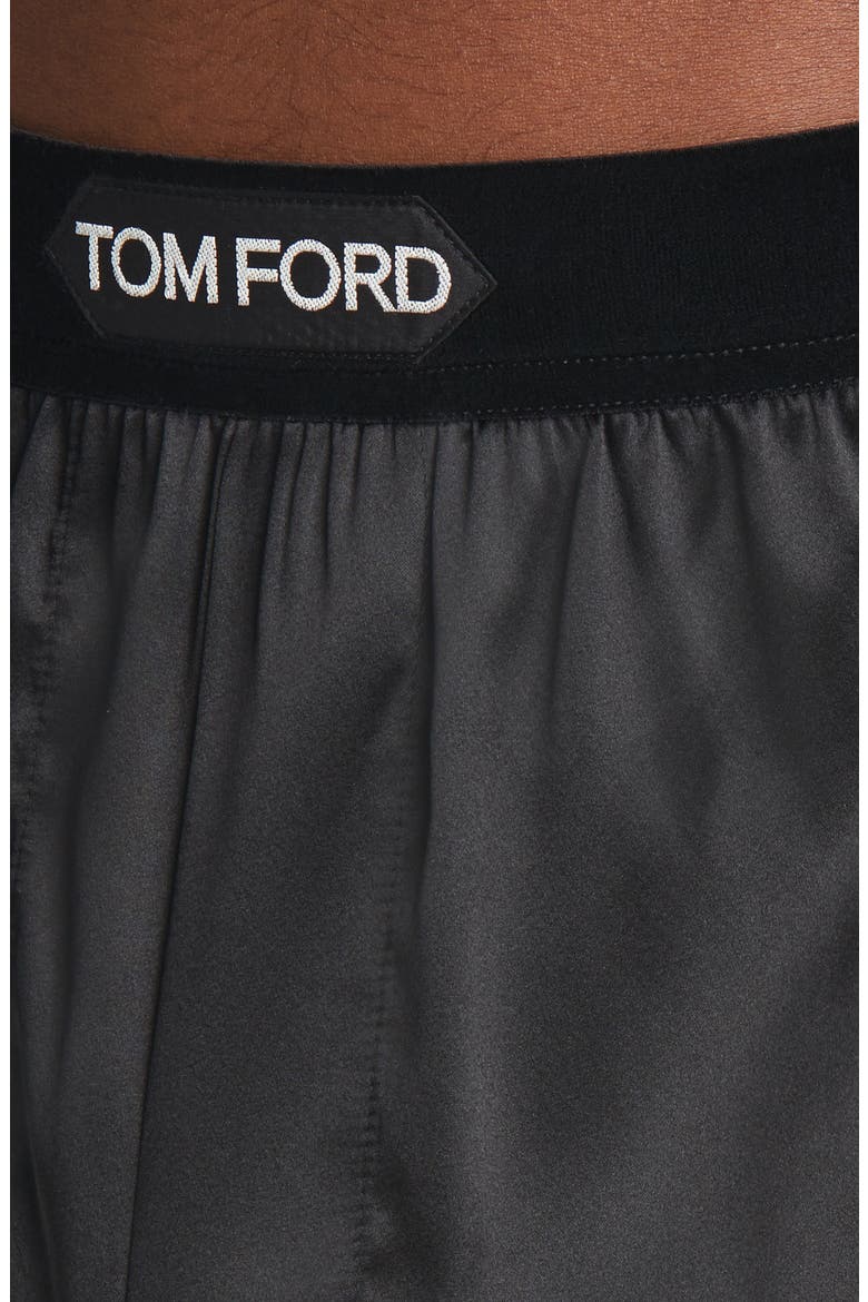 Stretch Silk Boxers, Alternate, color, BLACK