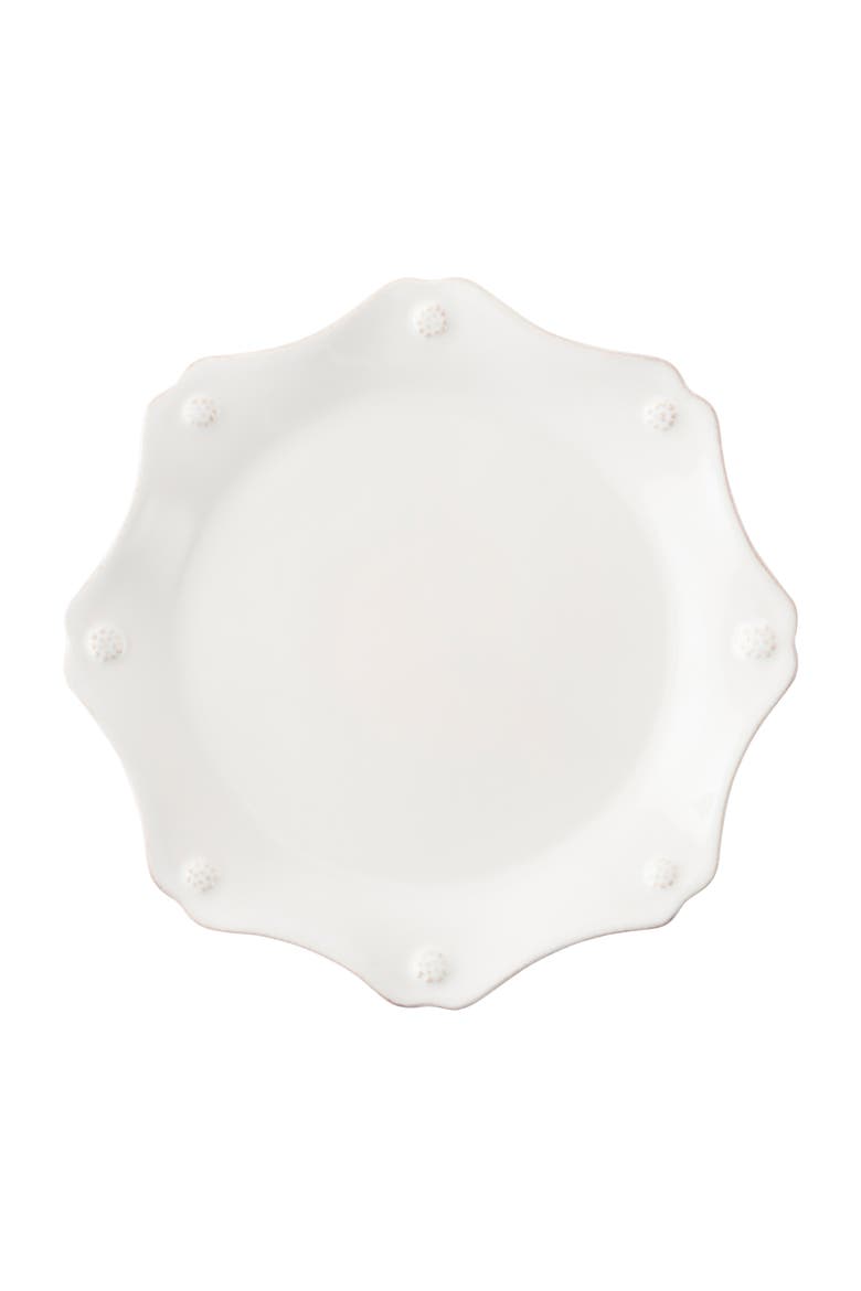 'Berry and Thread' Scalloped Salad Plate, Main, color, WHITEWASH