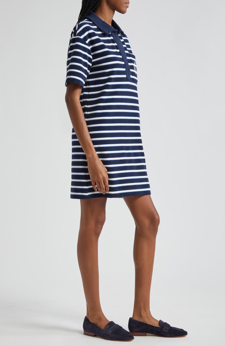 Veronica Beard Terrence Stripe Cotton Blend T-Shirt Dress, Alternate, color, 