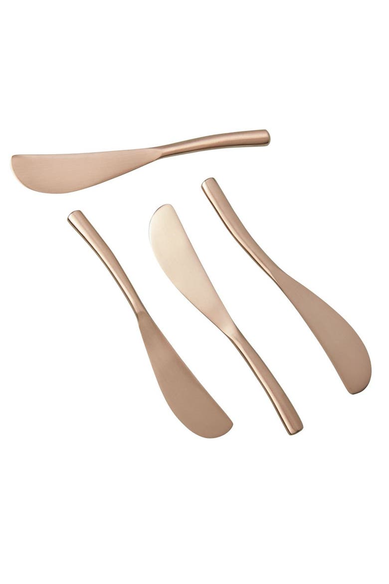Rosé Streamlined Spreaders - Set of 4, Main, color, Gold