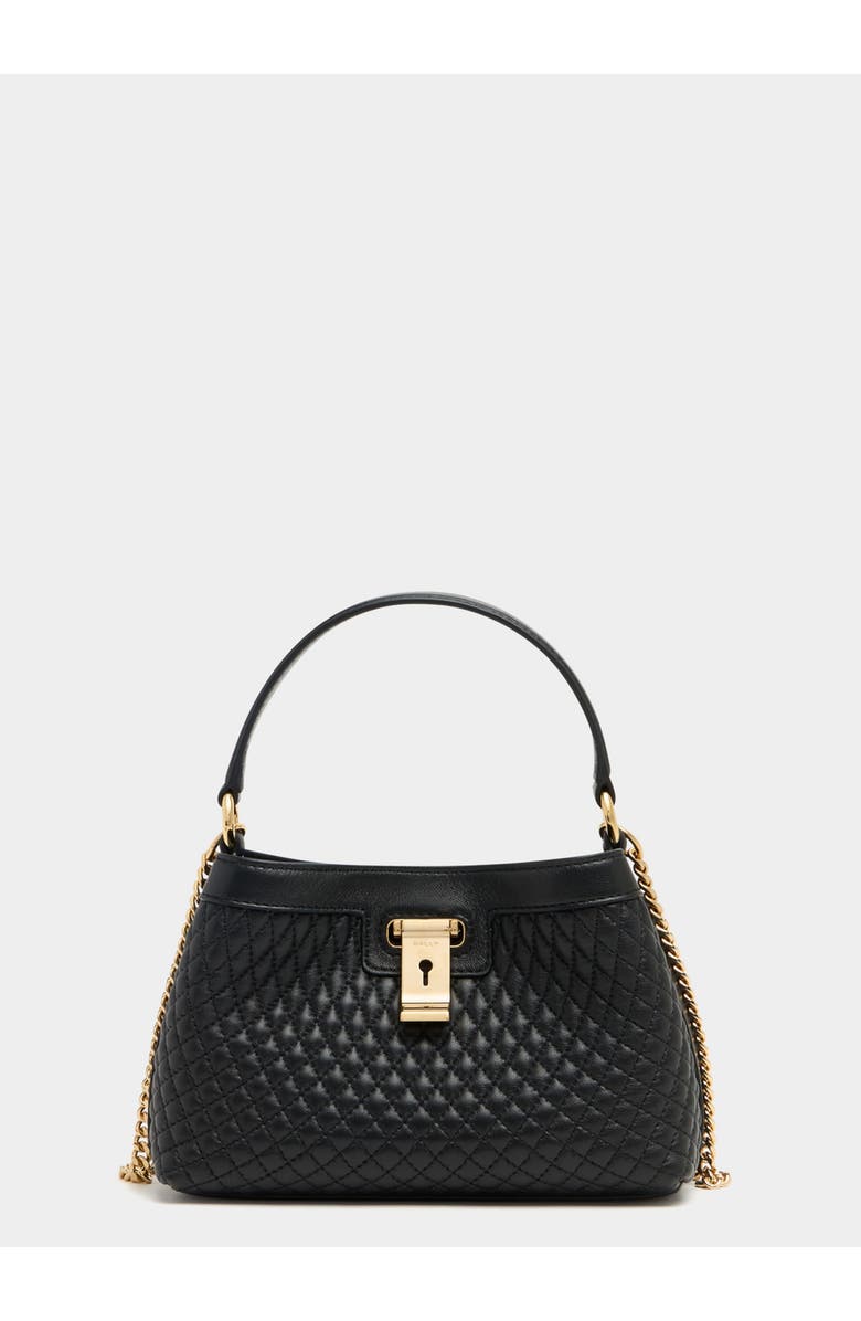 Bally Lock Me Minibag In Quilted Leather, Main, color, Black
