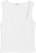 Madewell Smocked Square Neck Tank