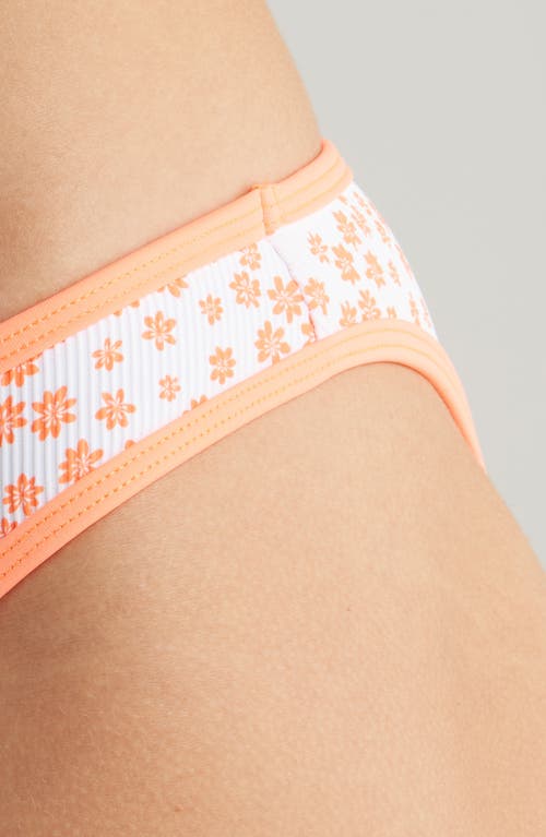 Kulani Kinis Modest Bind Bikini Bottoms In Orange Fantasy