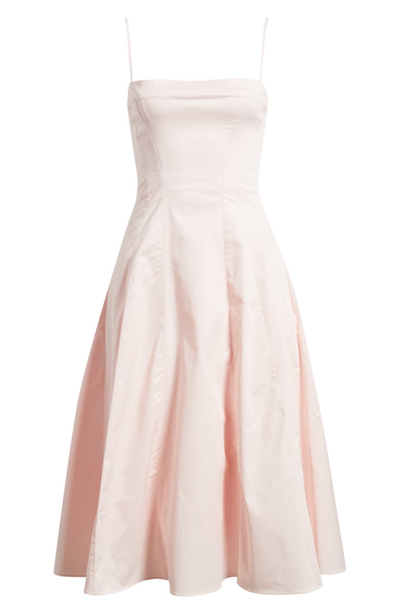 HOUSE OF CB Dolly Seamed Midi Sundress, Main, color, Pink