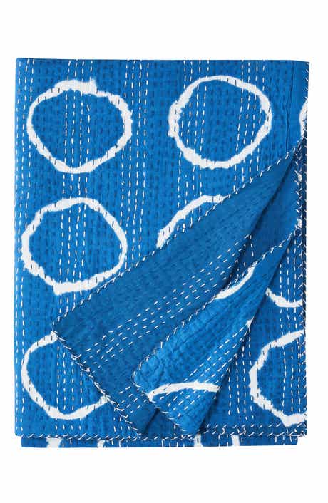 Circles Kantha Cotton Coverlet