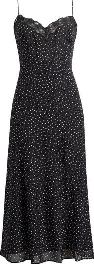 Lucine Dot Midi Slipdress