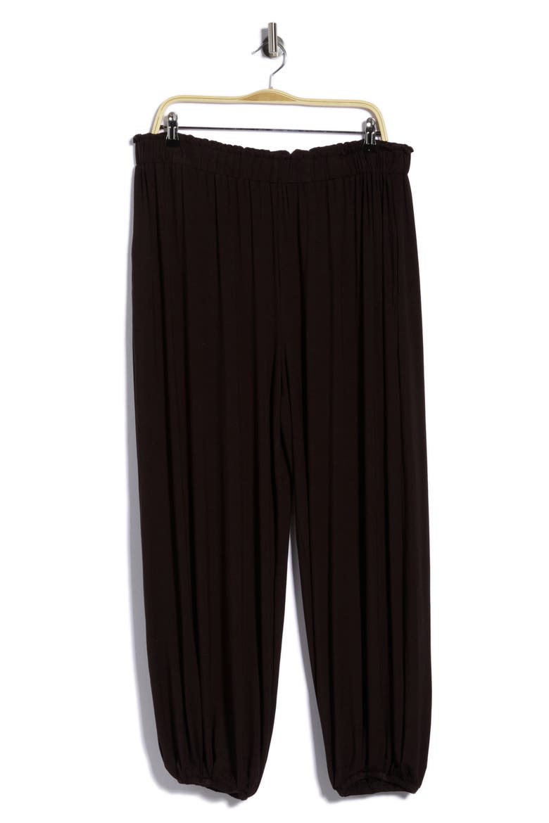 Jersey Harem Pants, Alternate, color, BLACK