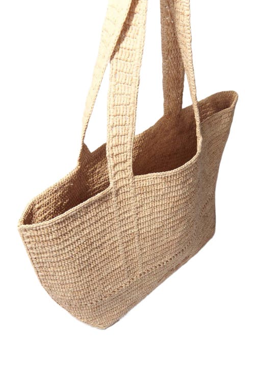 Shop Maje Crocheted Raffia Tote Bag