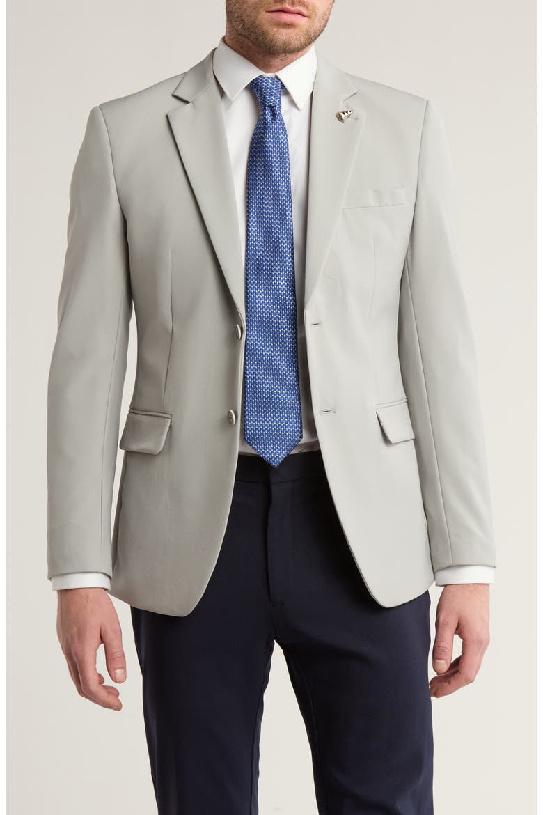 Slim Fit Stretch Blazer, Main, color, GREY