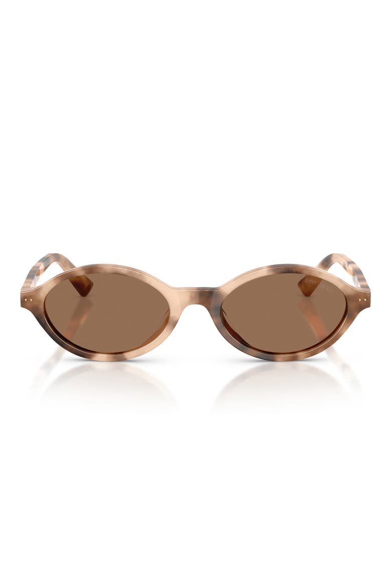 51mm Oval Sunglasses, Main, color, CHAI HAVANA / DARK BROWN