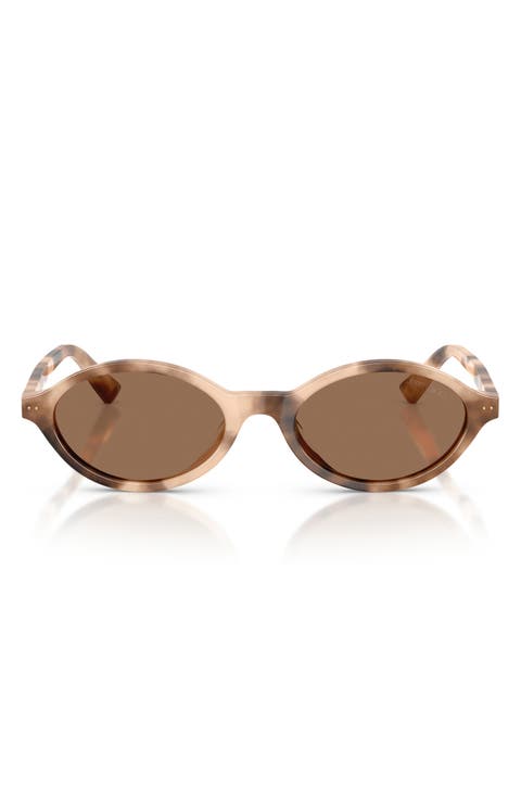 51mm Oval Sunglasses