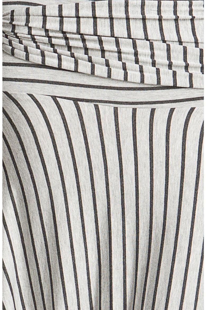 Stripe Convertible Cover-Up Dress, Alternate, color, GREY/ BLACK STRIPE