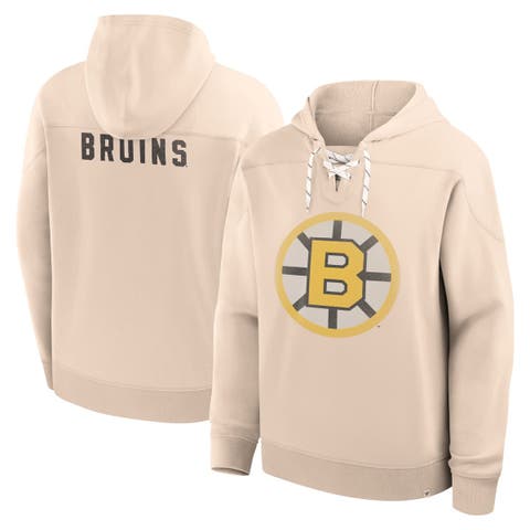 Men's Fanatics Cream Boston Bruins Vintage Hoodie