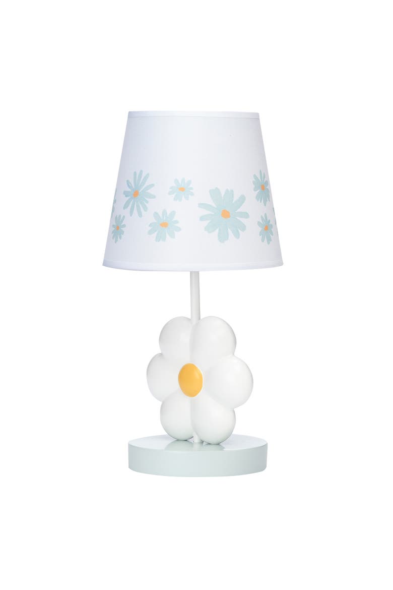 Sweet Daisy Floral Nursery/Child Lamp with Shade & Bulb, Alternate, color, White