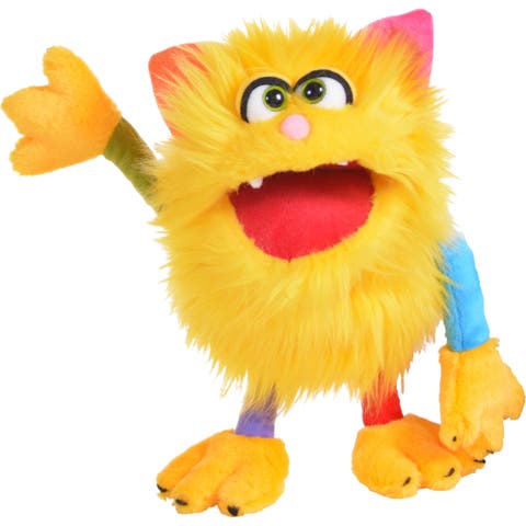 Sassy The Yellow Friendly Monster 14 Inch Plush Hand Puppet