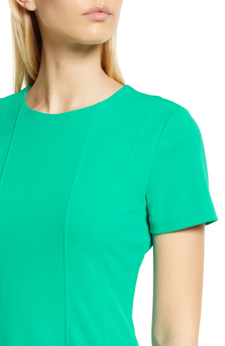 Tahari ASL Fit & Flare Stretch Crepe Dress, Alternate, color, 