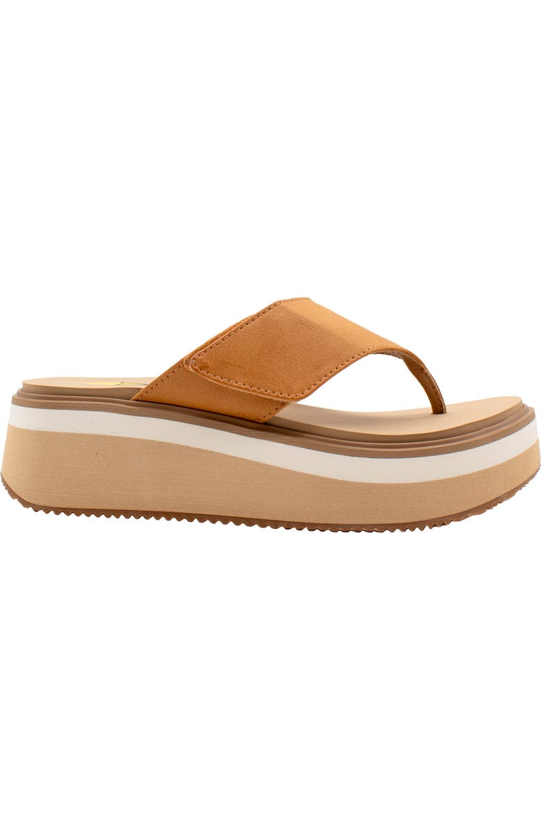 Volatile Shitake Platform Wedge Sandal, Alternate, color, Tan