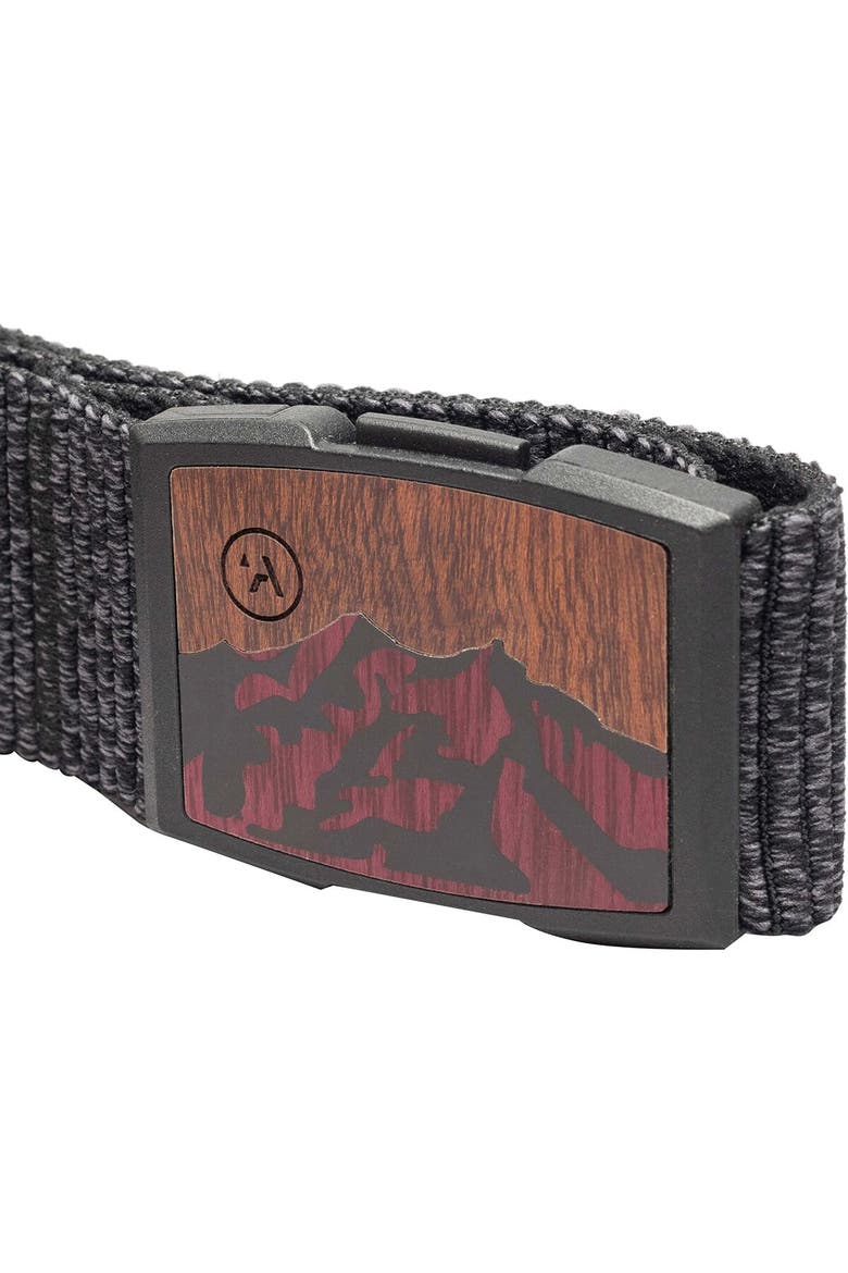 Woody Belt, Alternate, color, Heather Limo