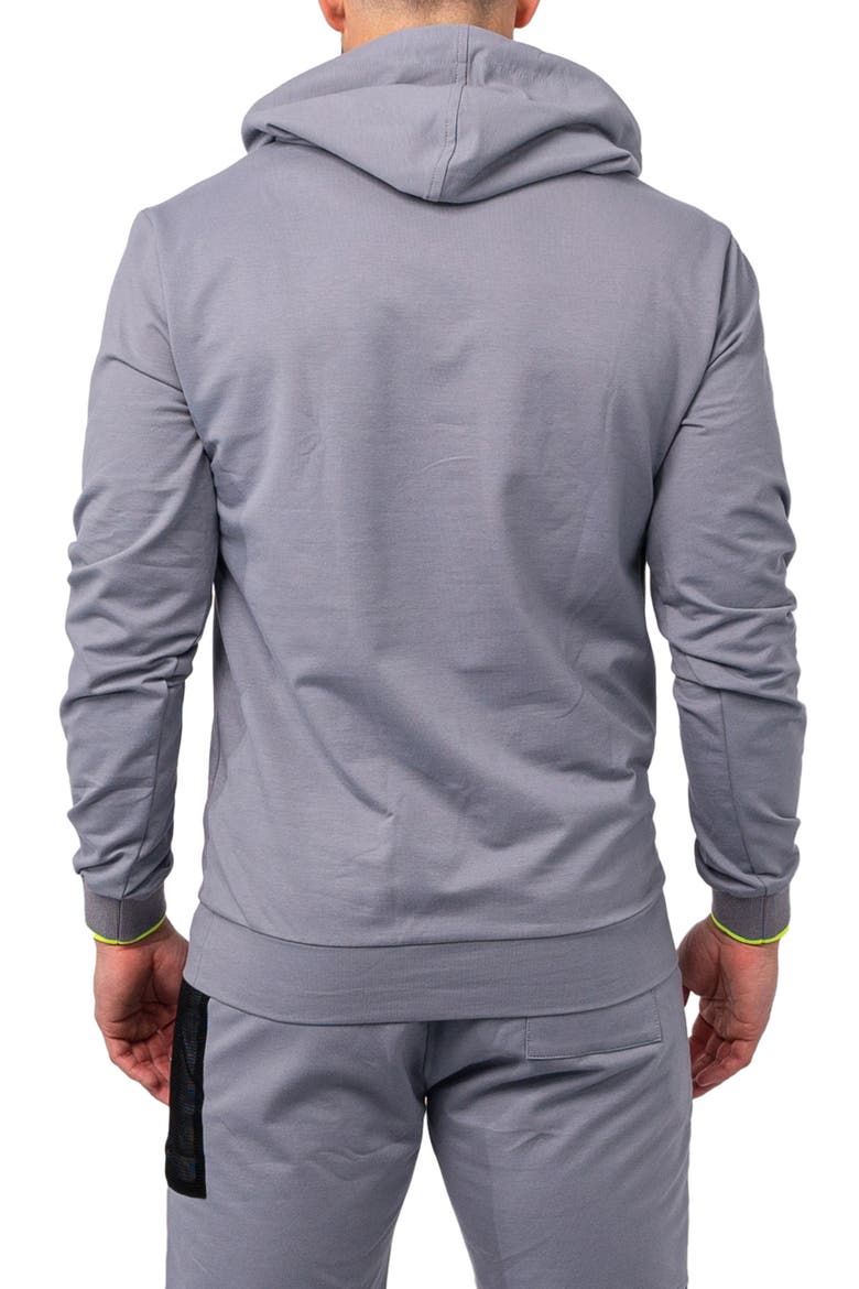 Net Grey Stretch Cotton Shorts, Alternate, color, GREY