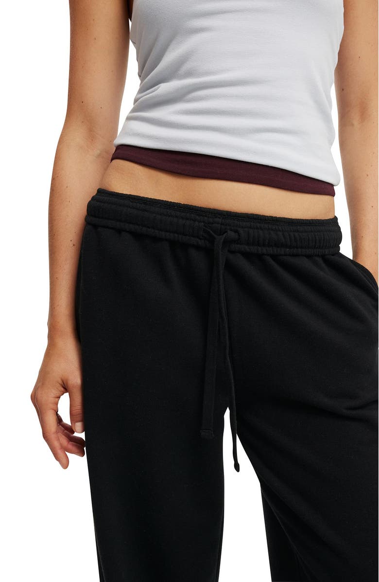 Cotton On Women's Wide Leg Sweatpant, Alternate, color, Black