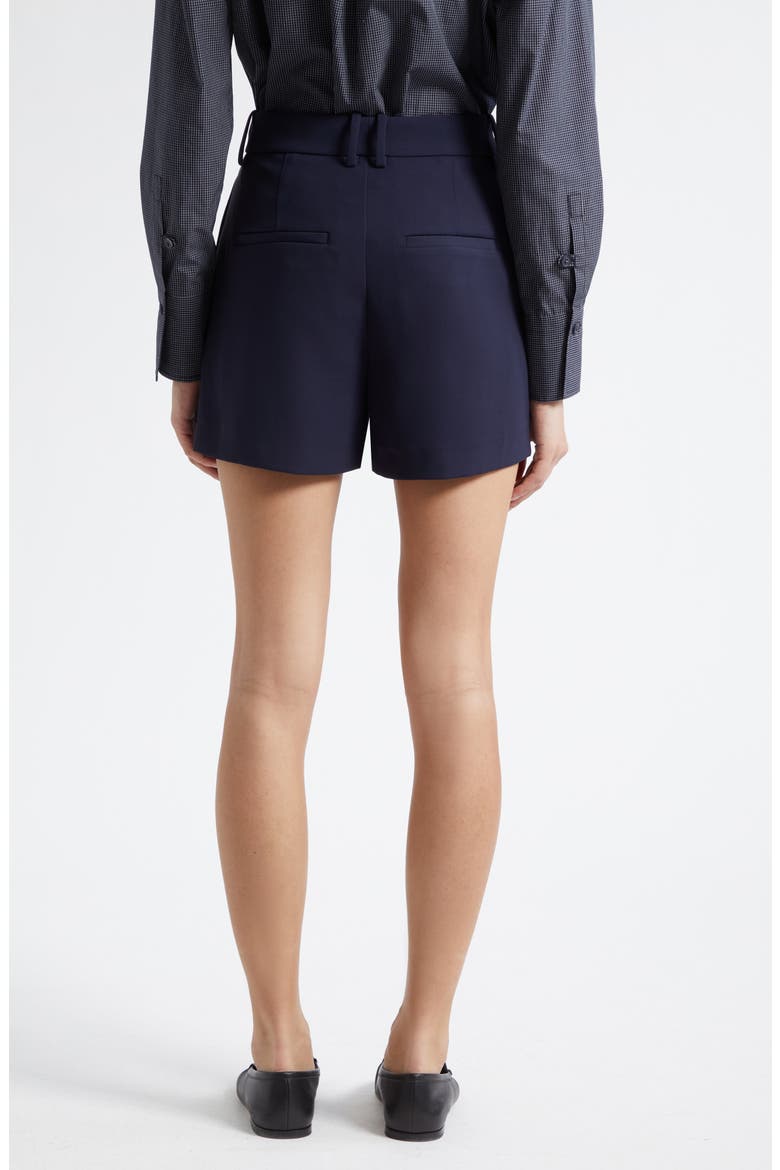 High Waist Crepe Shorts, Alternate, color, TWILIGHT NAVY