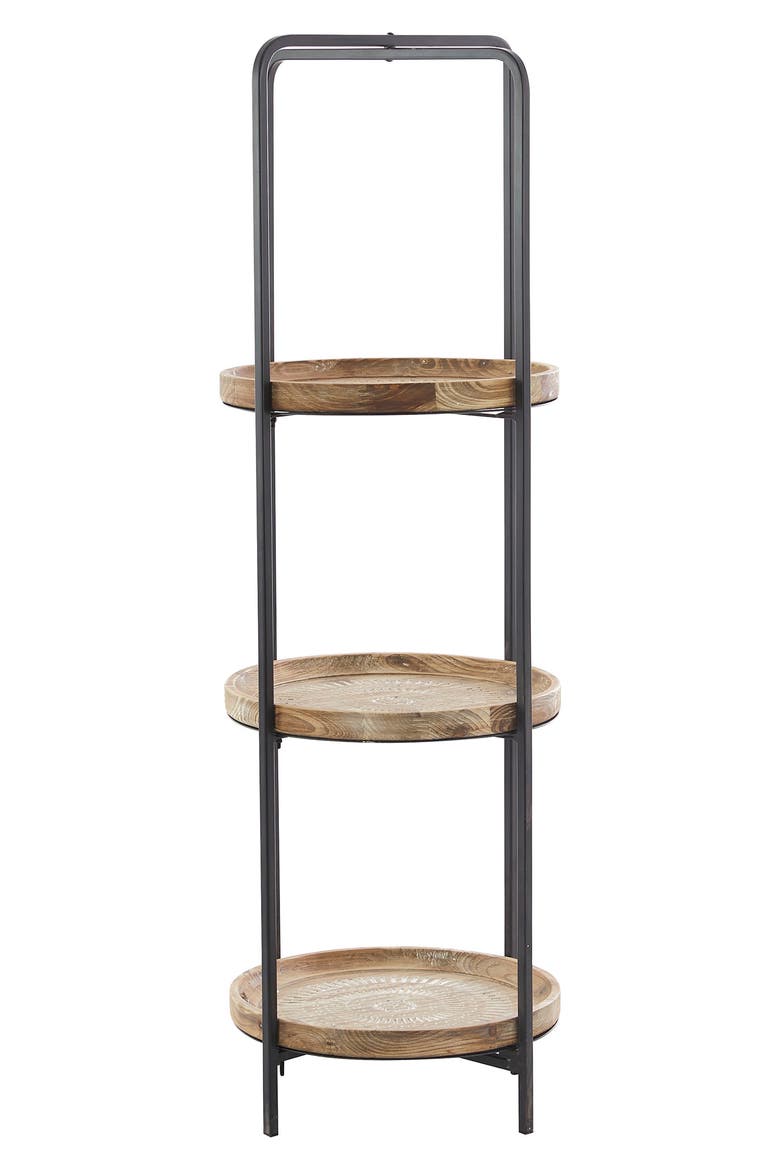 Brown Wood Traditional Shelving Unit, Alternate, color, BROWN