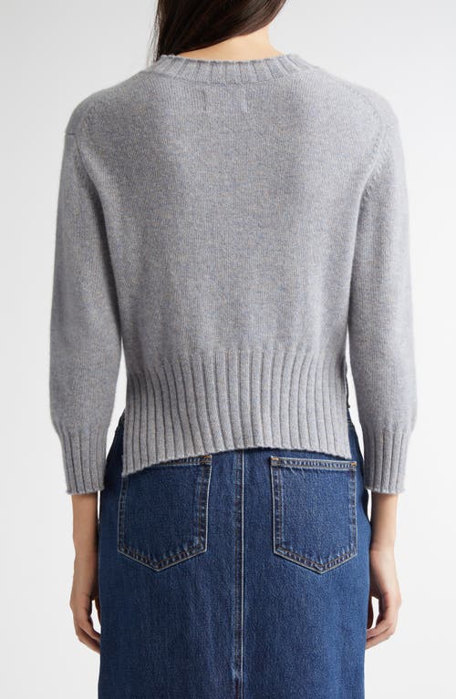 LOULOU STUDIO LOULOU DE SAISON MORA THREE-QUARTER SLEEVE CASHMERE SWEATER