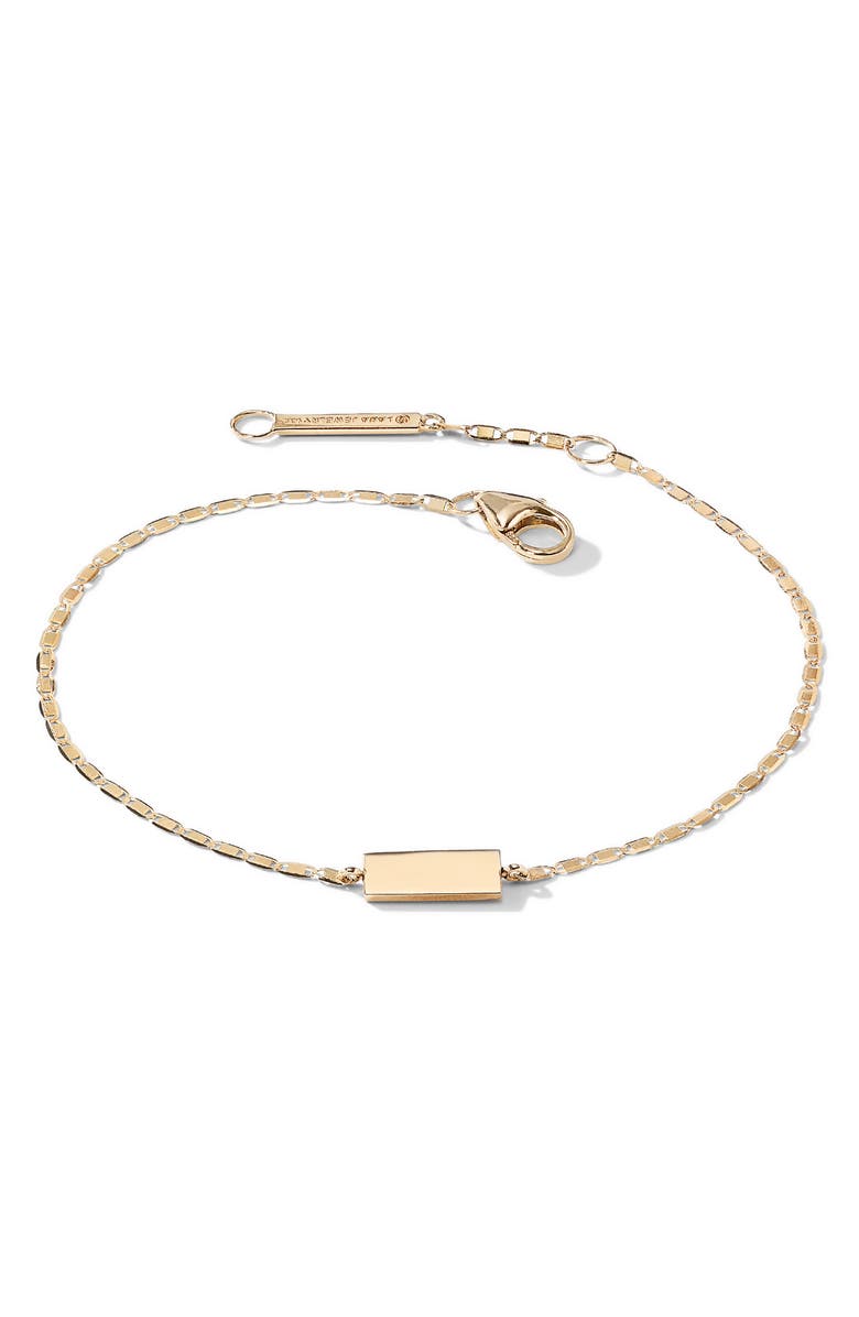 LANA Petite Malibu 14K Gold Tag Bracelet, Alternate, color,