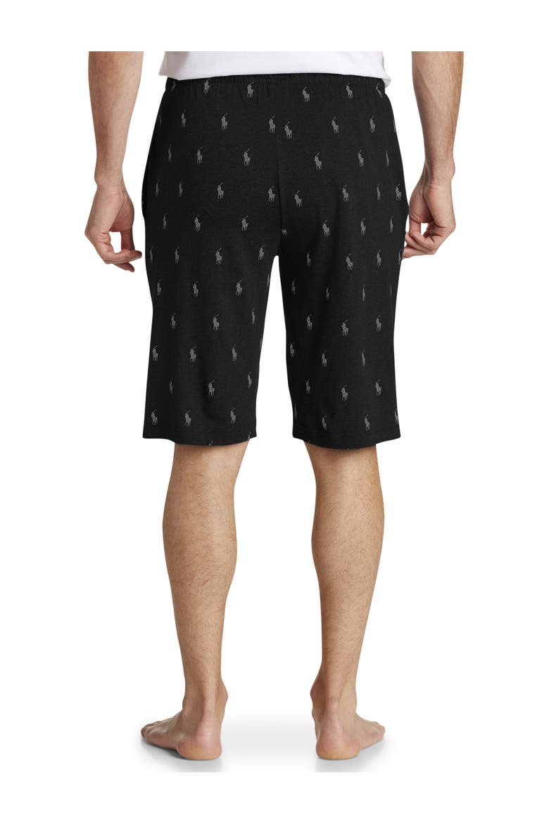Big & Tall Classic Knit Sleep Shorts, Alternate, color, BLACK