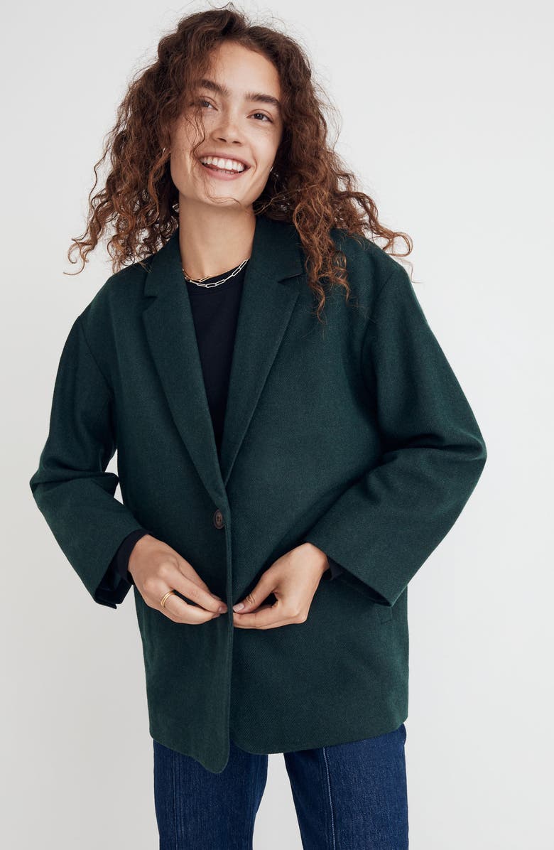 Madewell Brushed Oversize Dorset Blazer, Alternate, color,