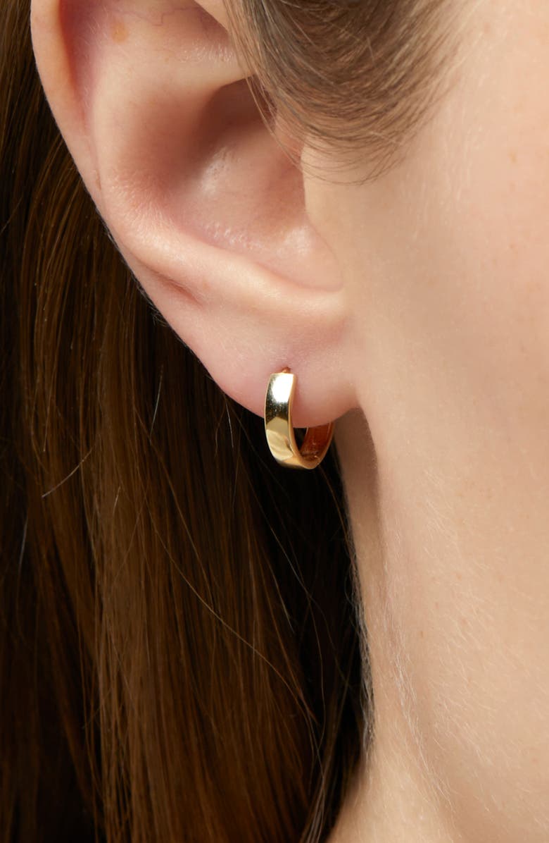 Ana Luisa Gold Huggie Hoop Earrings - Gold Bold Hoops, Alternate, color, Gold