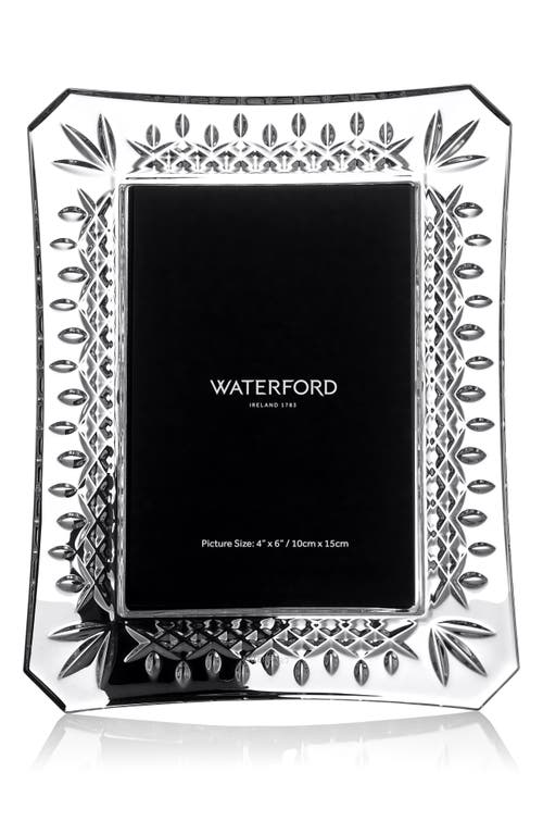 Waterford Lismore Lead Crystal Picture Frame In Black