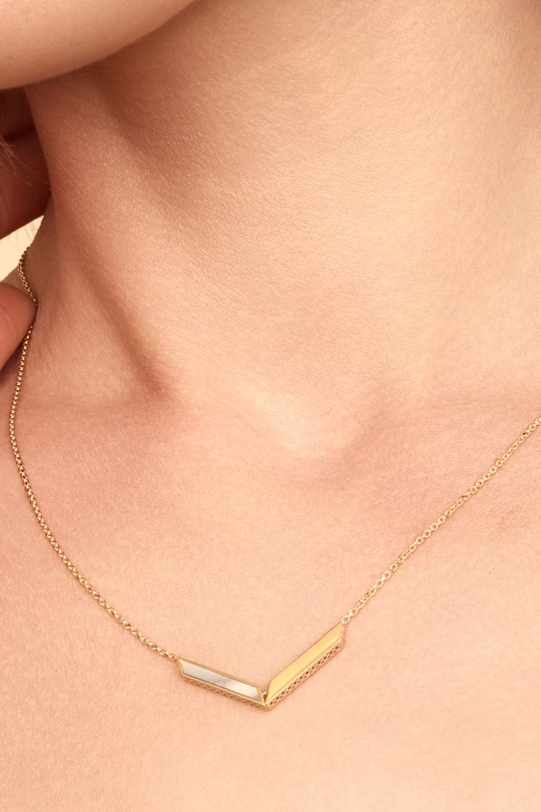 14K Gold Aurora Pendant Necklace, Alternate, color, Yellow Gold