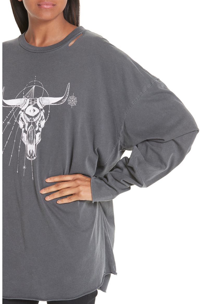 Tombstone Distressed Long Sleeve Tee, Alternate, color, FADED BLACK