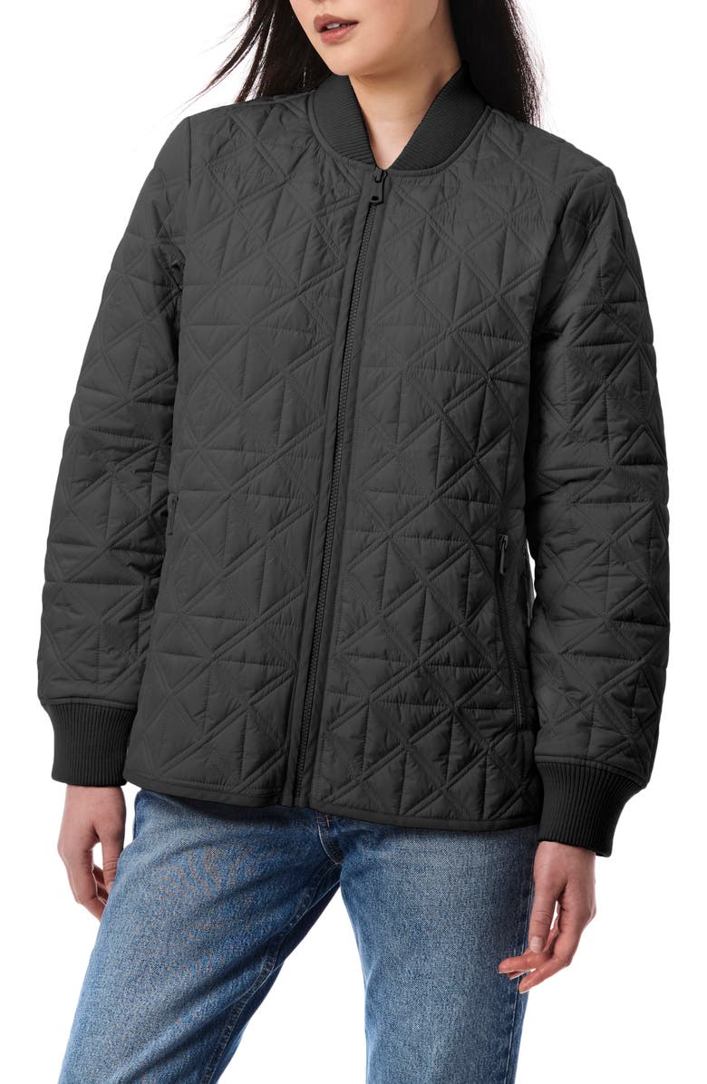 Bernardo Quilted Liner Jacket, Main, color, 