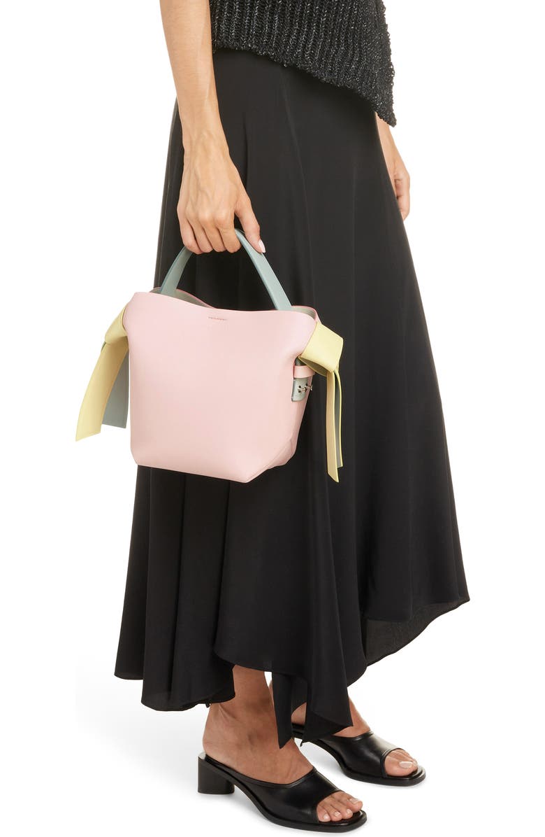 Acne Studios Mini Musubi Leather Top Handle Bag, Alternate, color,