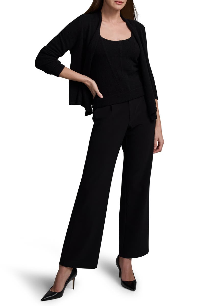 NIC+ZOE Luxe Cashmere Sweater Tank, Alternate, color, Caviar