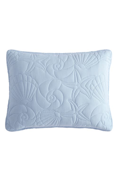 Beatrice Home Fashions Caribbean Joe Solid Outlined Shell Quilt Set