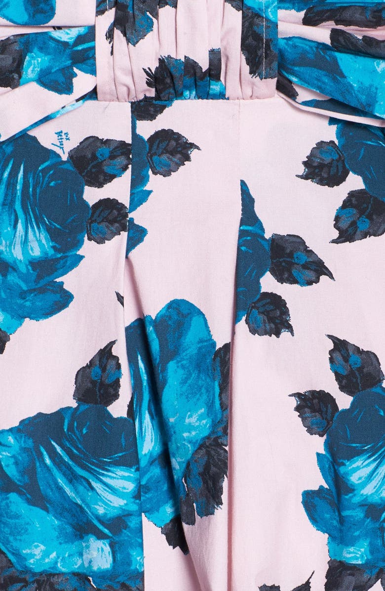 Betsey Johnson Floral Print Bow Back Fit & Flare Dress, Alternate, color,